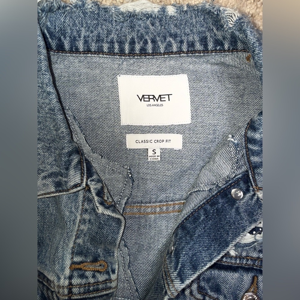 Vervet Distressed Denim Jacket - Picture 4 of 8